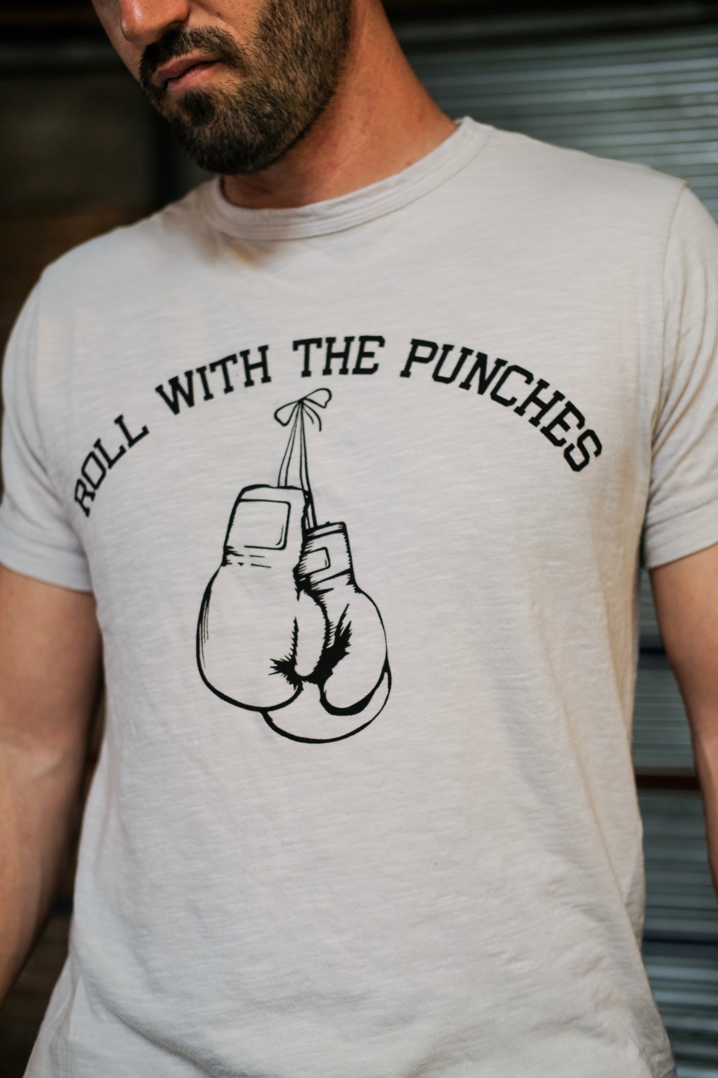 ROLL WITH THE PUNCHES TEE - ANTIQUE