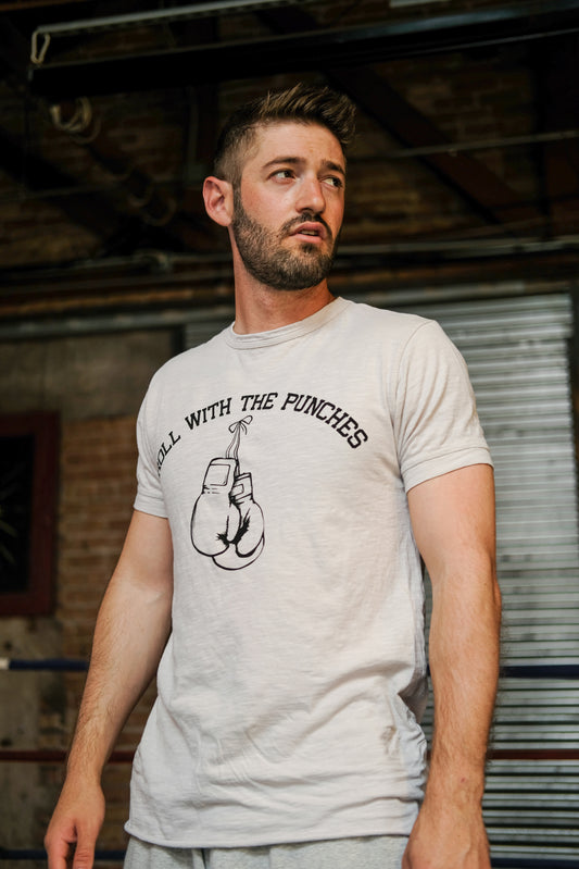 ROLL WITH THE PUNCHES TEE - ANTIQUE